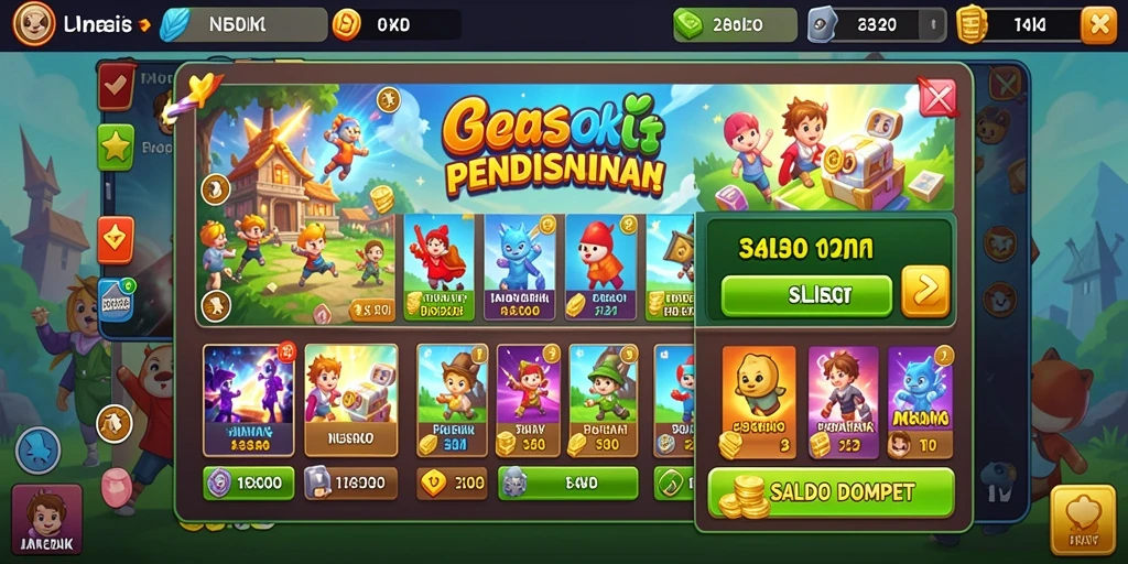 Tampilan antarmuka utama yang menarik perhatian.