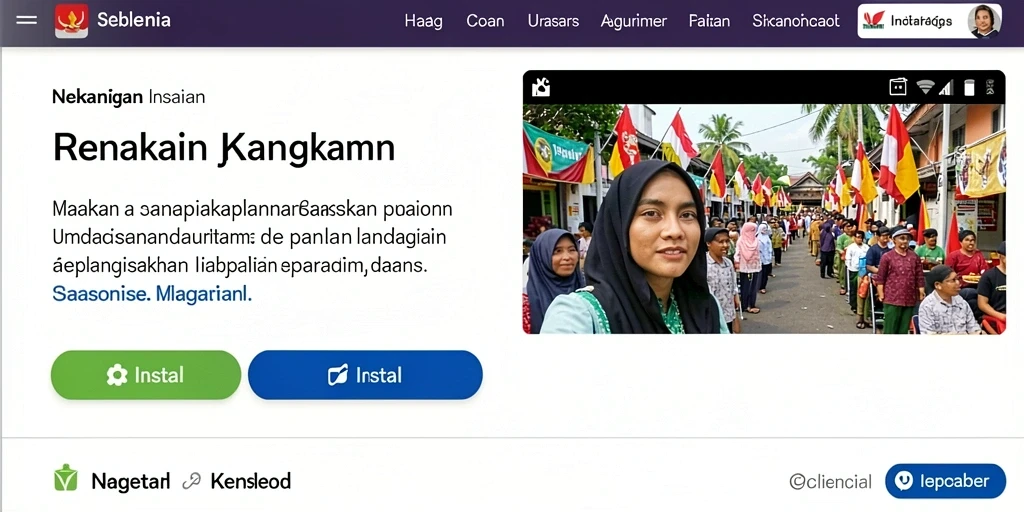 Tampilan menu utama yang menarik dan mudah dinavigasi.