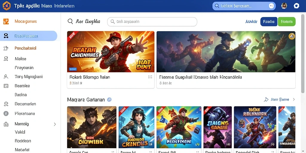 Tampilan awal yang menarik dan penuh warna.