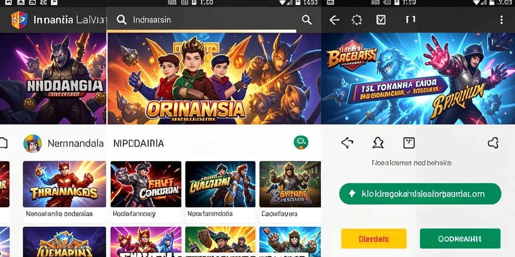 Tampilan menu utama yang menarik dan mudah dinavigasi.