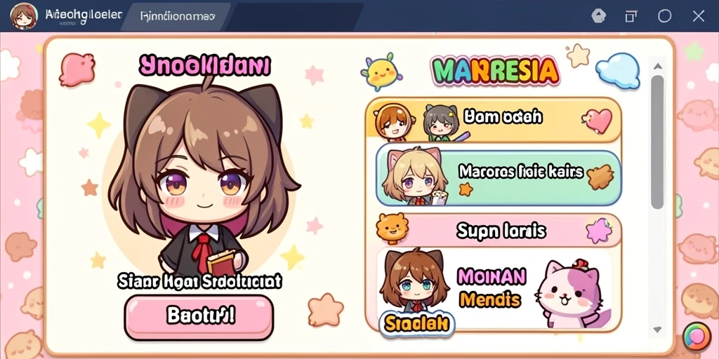 Tampilan layar utama dengan pilihan level yang menarik.